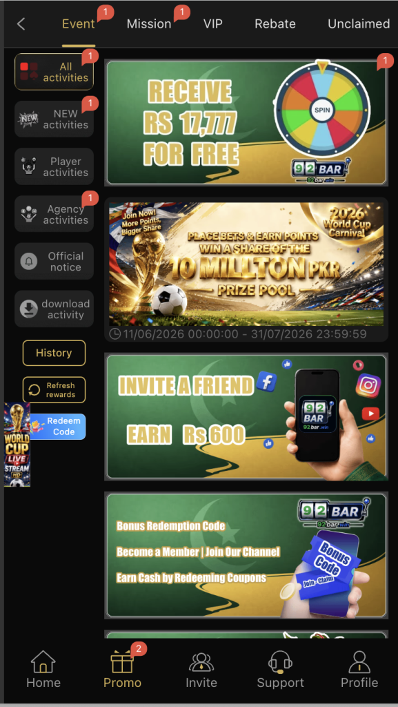 92bar Game