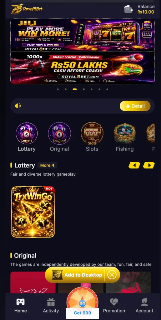 Royal8 Bet Game